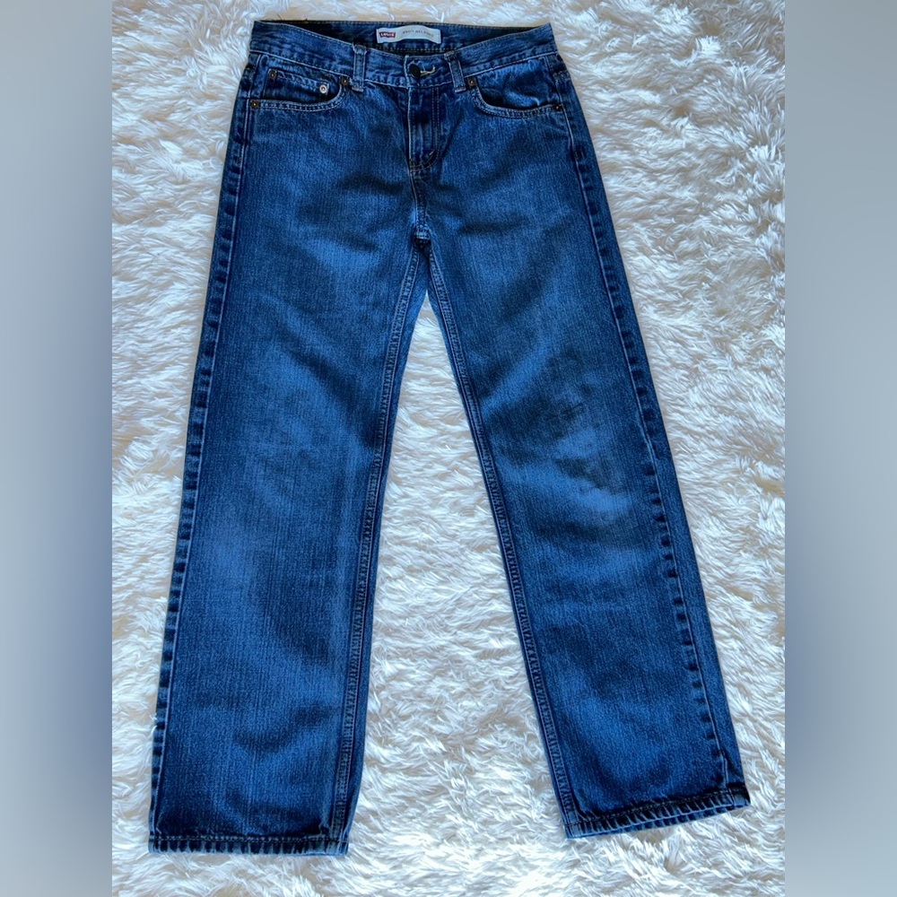 Levi's Blue Straight-Leg Jeans with Classic Design